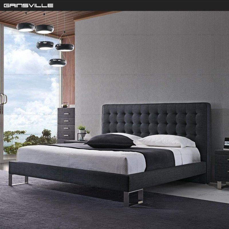 Foshan Factory Home Design Furniture Wooden Double Beds Wall Bed