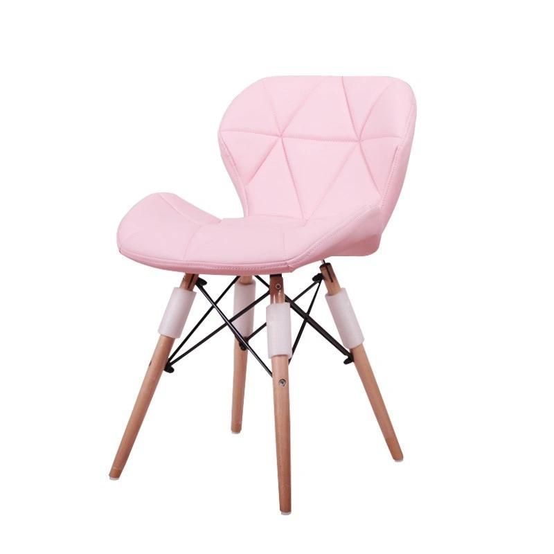 Hot Sale Modern Fabric Vintage Chair Upholstered Breakfast Chair Pink Modern Padded Upholstery Seat Chair Manufacturer