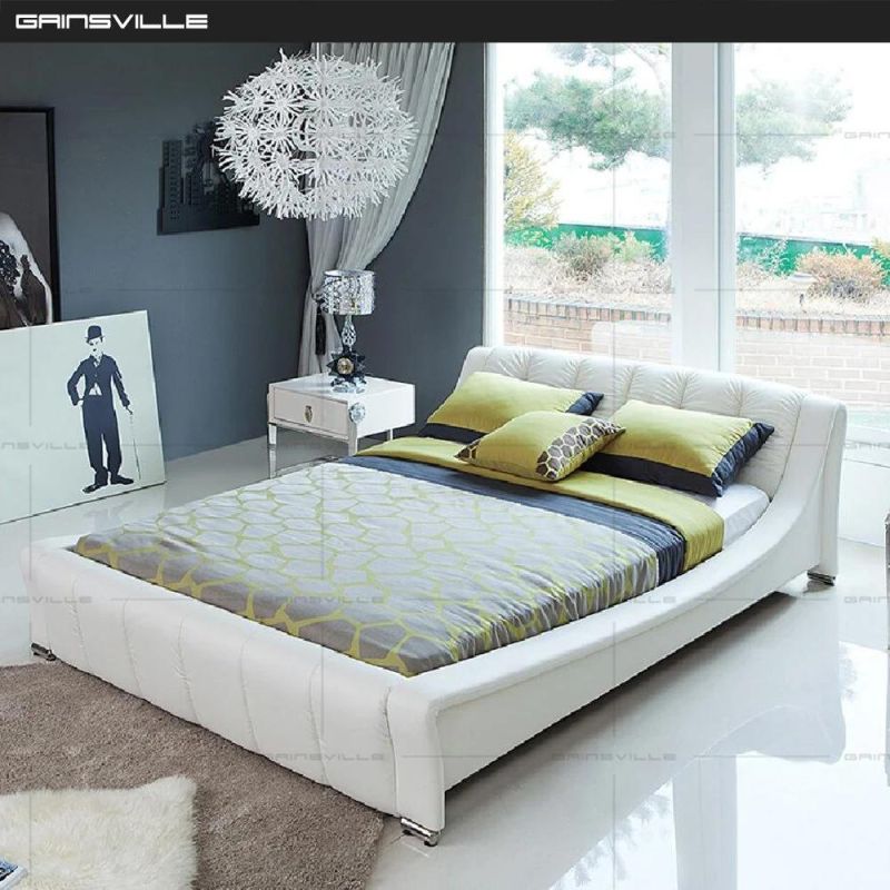 Italy Furniture Luxury Furniture Bedroom Bed Leather Bed King Bed Gc1615