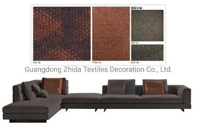 Home Textile Linen-Like Jacquard Upholstery Decorative Fabric