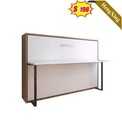 Hot Sale Modern Wooden Home Hotel Bedroom Furniture Storage Kids Bed Double King Bed Wall Sofa Bed (UL-22WB051)