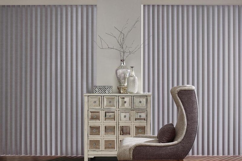 New Design Polyester Fabric Fancy Vertical Blinds and Shades Vertical Curtain Window Coverings