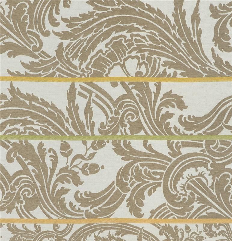 Textile Auspicious Phoenix Tail Pattern Chenille Furniture Fabric