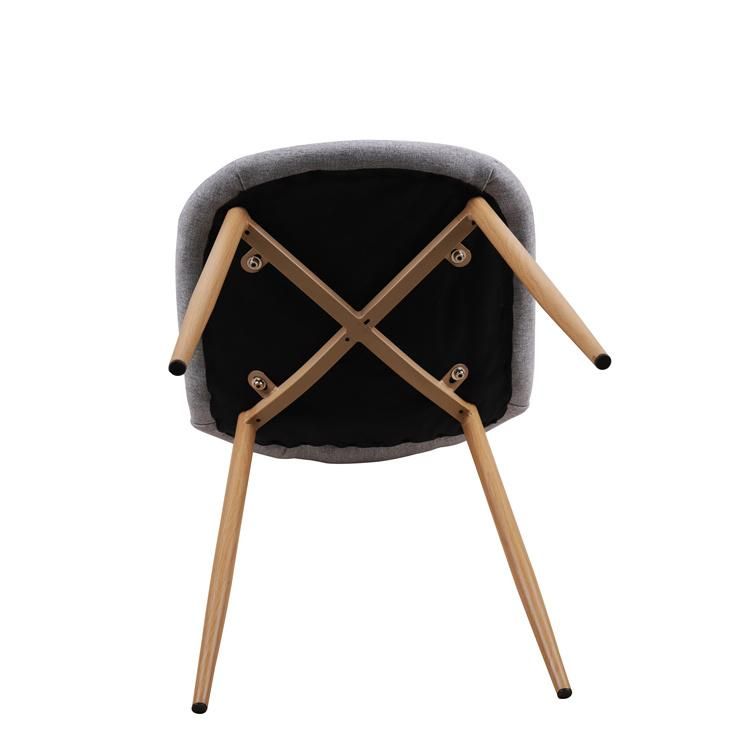 China Wholesale Factory Modern Furniture High Quality Custom Metal Leg Fabric Dining Room Chair