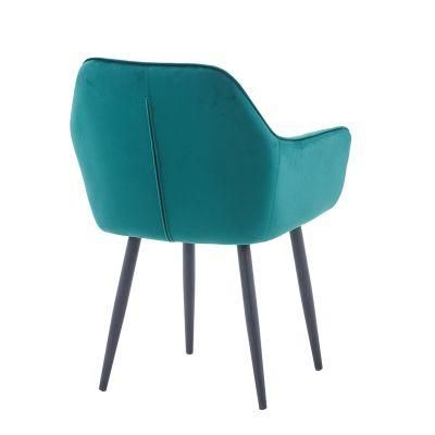 Modern Furniture Hotel Home Restaurant Chair Velvet Furniture Fabric Dining Chairs