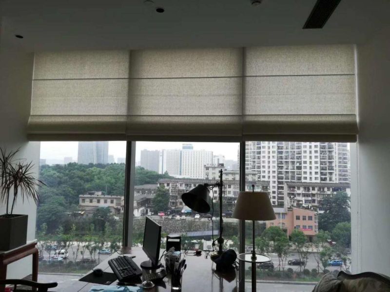 Motorized Outdoor Zip Track Roller Blind /Hand Drawn Fabric Roller Shutter / Electric Fabric Roller Shutter / Manual Electric Roman Blinds / Zebra Blinds
