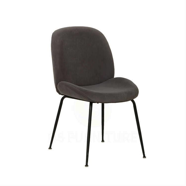 Okay High Quality Home Restaurant Furniture New Design Coffee Hotel Leisure Upholstered Velvet Fabric Dining Room Chair