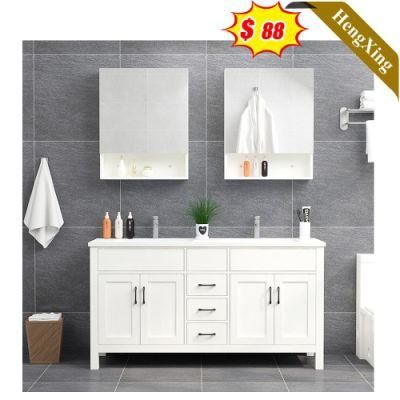 Wood MDF Bathroom Furniture Basin Wallmounted Storage Bathroom Vanity Cabinet with Mirror (UL-9NE0031)