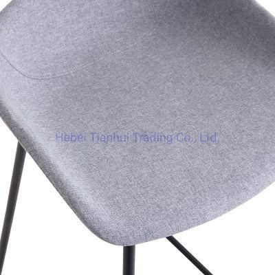 Hot Sale Metal Chair Comfortable Fabric Dining Chair Coffee Chair Fabric Wholesale Metal Legs Popular Dining Chairs