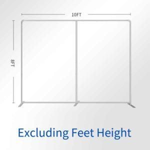 8*10FT Easy Installation Waveline Tension Fabric Display Stand for Retail Store Frame Only