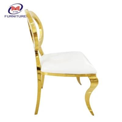 Elegant Design Event Furniture Gold Banquet Stainless Steel Chair