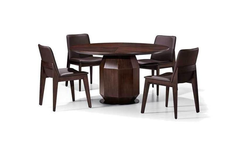 BMS China Furniture Manufacturer Wooden Round Dining Table for Six People