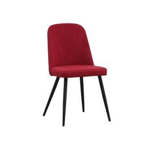 Wholesale Modern Colorful Dining Chairs Arm Rest Velvet Restaurant Dining Room Chair with Metal Leg