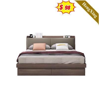 Modern Elegant Modern Wall Bedroom Sets Furniture Storage Plywood Melamine MDF Bed