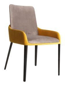 Custom Design Modern Restaurant Metal Banquet Fabric Dining Chair
