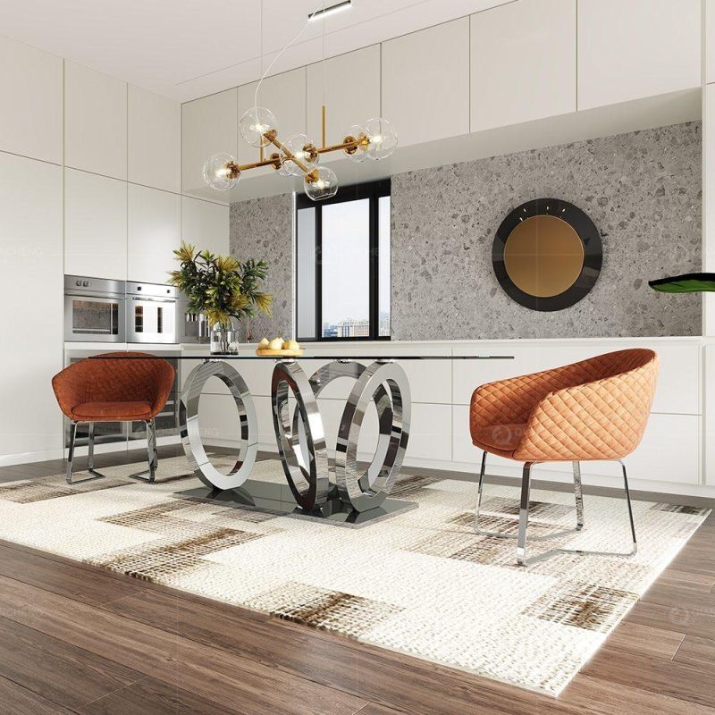 Modern Living Room Dinner Indoor Stainless Steel Chairs