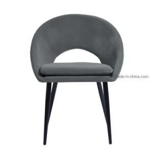 Quality Assurance New Design High Back Rest Fabric Upholstered Seat Side Desk Chair Dining Room Chair