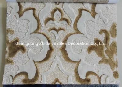 Textile 81% Polyester Cut Velvet Upholstery Pillow Fabric