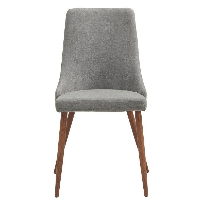 China Factory Contemporary Restaurant Furniture Modern Design Arm Metal Dinner Velvet Leisure Fabric Dining Room Wood Leg Upholstered Dining Chair