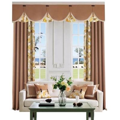 Factory Wholesale Cheap Promotional Rose Modern Design Polyester Fabric Blackout Curtain