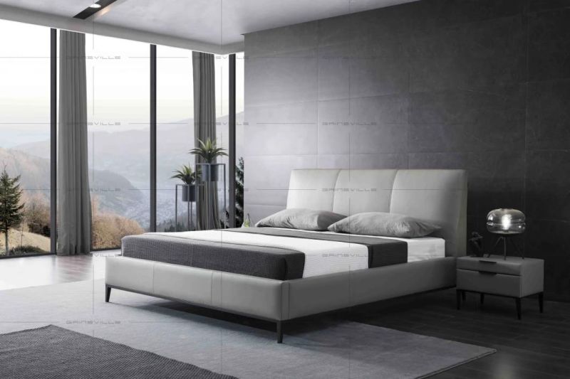 Modern Home Furniture Bedroom Furniture Sets King Bed Leather Beds Gc1816