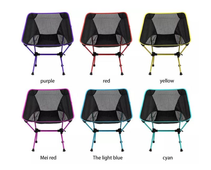 Aluminum Folding Chair Outdoor Camping Chair Portable Folding Reclining Aluminium Beach Camping Chair for Hiking