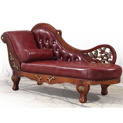 Cheap Classic Wooden Chaise Lounge in Optional Lounge Color