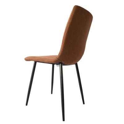 Wholesale Home Furniture Brown Velvet Fabric Office Chairs Meal Frame Chairs for Meeting Room