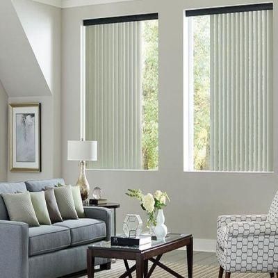 100% Polyester Vertical Blinds with Tassel Vertical Shade Stripe Design Window Coverings Curtains