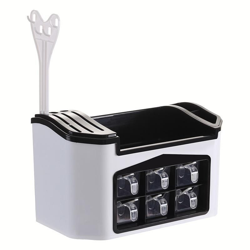 Multifunctional New Product Kitchen Storage Box Household Storage Rack Seasoning Flavor Bottle Cans Combination Knife Rack