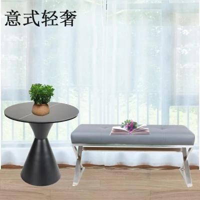 Fashion Fabric Bench with X Leg Dining Bench