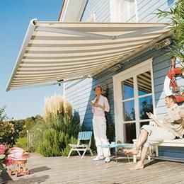 High Quality Retractable Awning with with Impoted Fabric