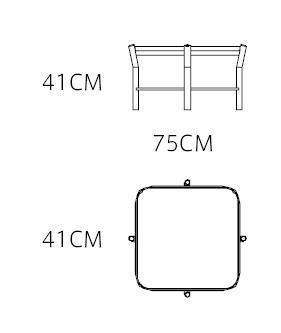 Modern Furniture Home Living Room Furniture Wooden Square Marble Top Double Two Layers Storage Coffee Tea Table