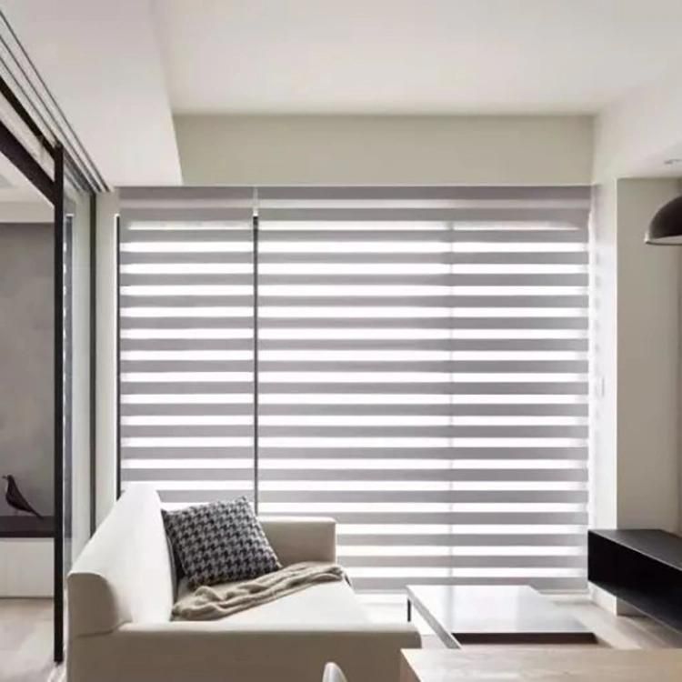 Customized Size Zebra Blinds Shade Window Roller Curtain Motorized Double Blinds