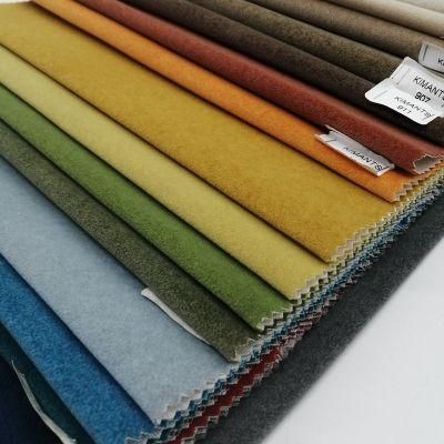 Stain Resistant Kimants 100% Nylon Flocking Velvet Fabric for Sofa Pillow Fabric Cloth
