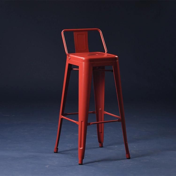 Stacking Garden Stool Sillas De Metal Dining Room High Chairs Antique Restaurant Chair Tolix Chair Metal Bar Stool for Club