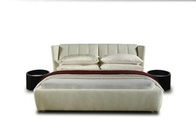 Modern Contemporary Fabric King Size Upholstered Bed