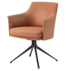 Modern Steel Base Leather or Fabric High Level Customized Dining Chair