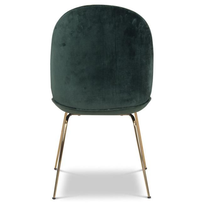Gubi Beetle Dining Chair in Velvet Fabric
