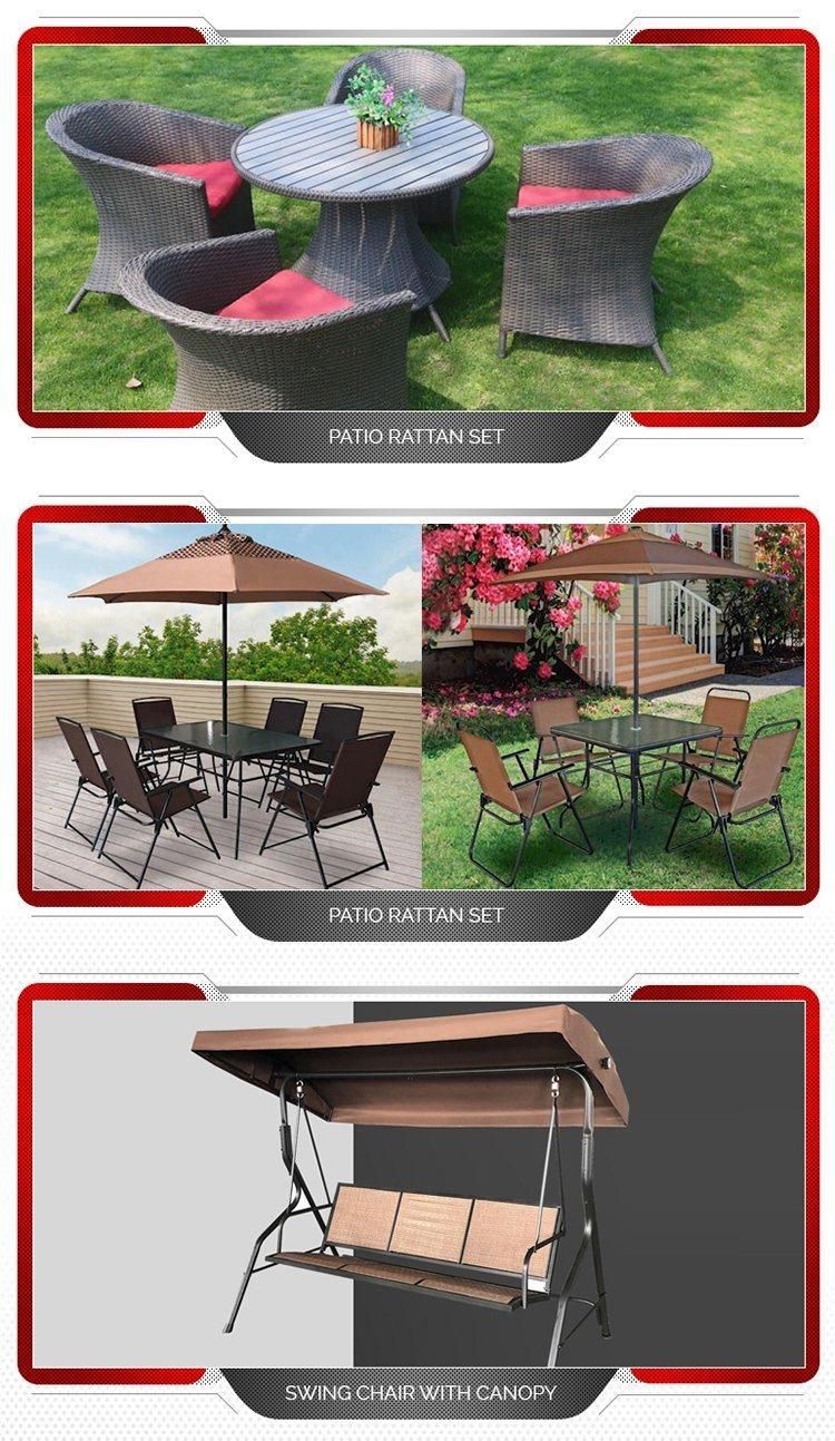 Outdoor Deluxe Lightweight Foldable Armrest Garden Rocking Chair