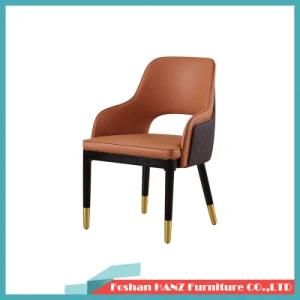 Modern Hotel Restaurant Furniture Outdoor Garden Wooden Frame Fabric Upholstered Chair