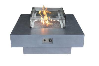 Outdoor Deck CE CSA Ukca Certificated Gfrc Fire Pit Place / Patio Table