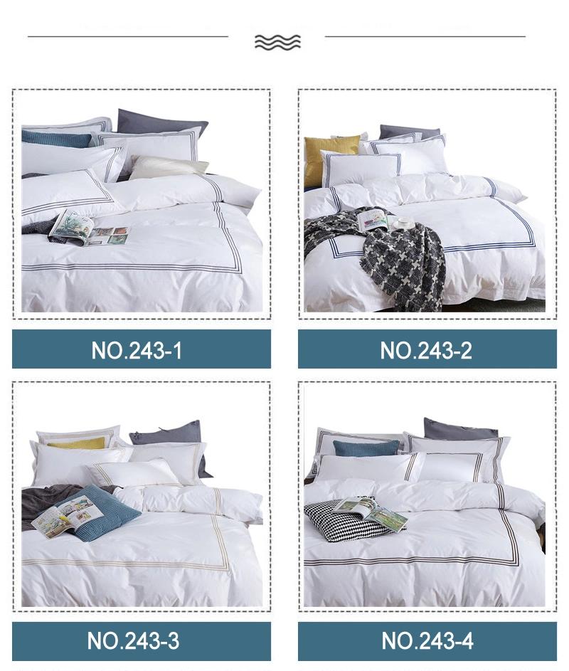 Cheap Price Modern Design White Bed Sheets Cotton Fabric for Single Bed
