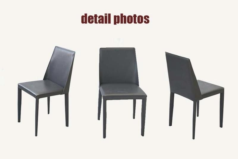 China Wholesale Modern Design Home Furniture Dining Chair with PU Leather