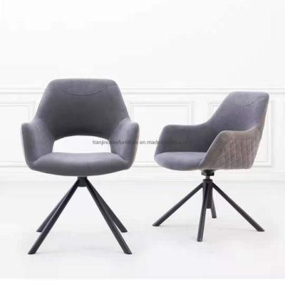 Kitchen Chairs Velvet Cover Soft Seat and Backres Upholstered Chairs with Metal Legs Dining Chair