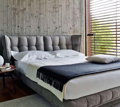 Modern and Simply Unique Design Style Metal Leg with Fabric Bed for Hotel