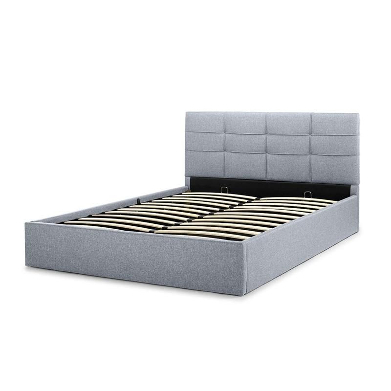 Hot Sell Modern New Design Single King Queen Size Cheap Upholstered Fabric Bed