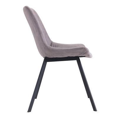 Furniture Living Room Sets Metal Legs Design Pink Modern Fabric Restaurant Velvet Dining Chairs