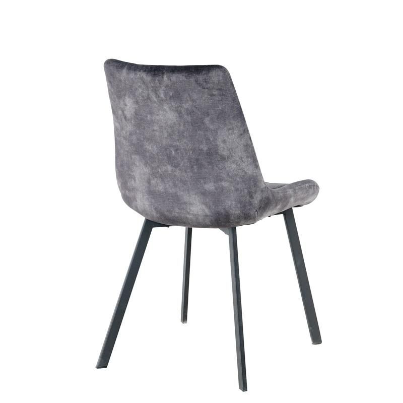 Wholesale Modern Design Luxury Fabric Cover Plating Metal Legs Kitchen Dining Chair
