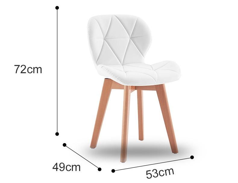 Home Furniture Garden Hotel Modern Design Leisure Dining Chair PU Leather Dining Chair